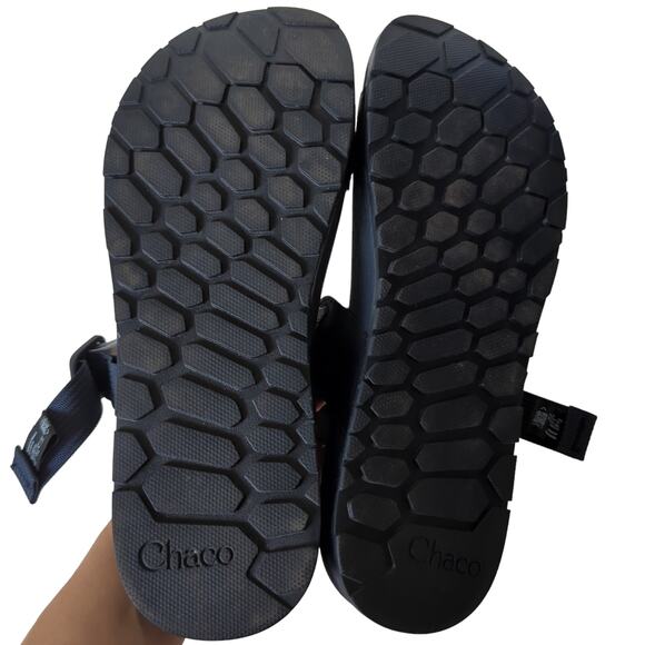 Chaco‎ Lowdown Slides Sandals Men\'s 11 44 Faded Blue Strappy Shoes Summer Beach
